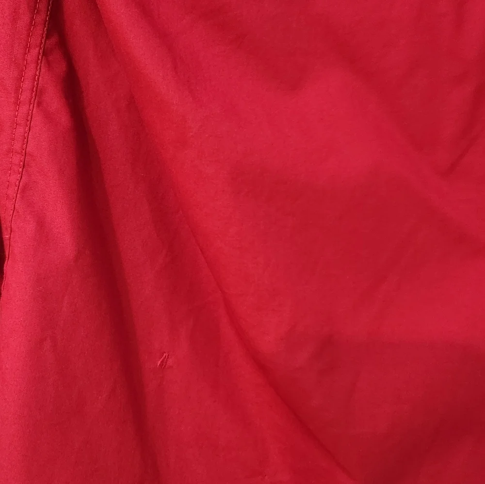 Men's Bill Robinson Red Button Down Long Sleeve Shirt, Size M - Picture 12 of 16